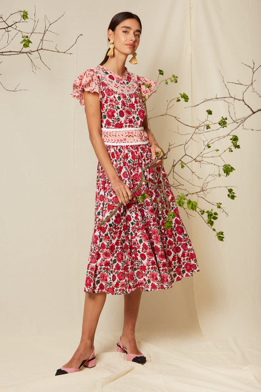 Vestido Jara Rosa