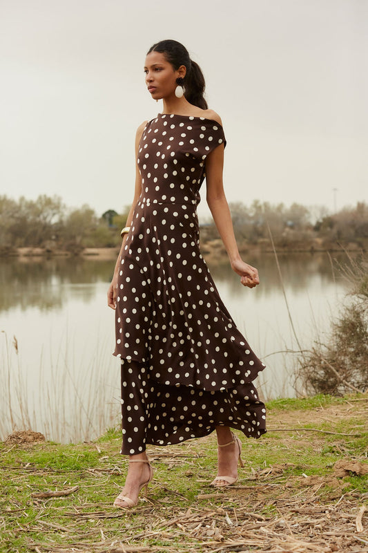 Vestido Azriel Marrón