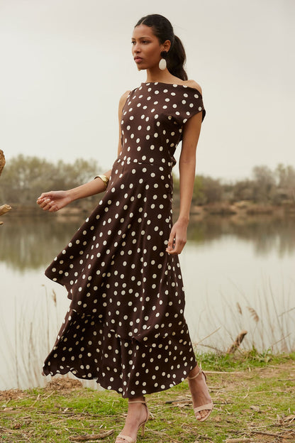 Vestido Azriel Marrón