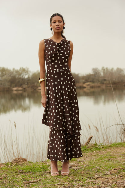 Vestido Azriel Marrón
