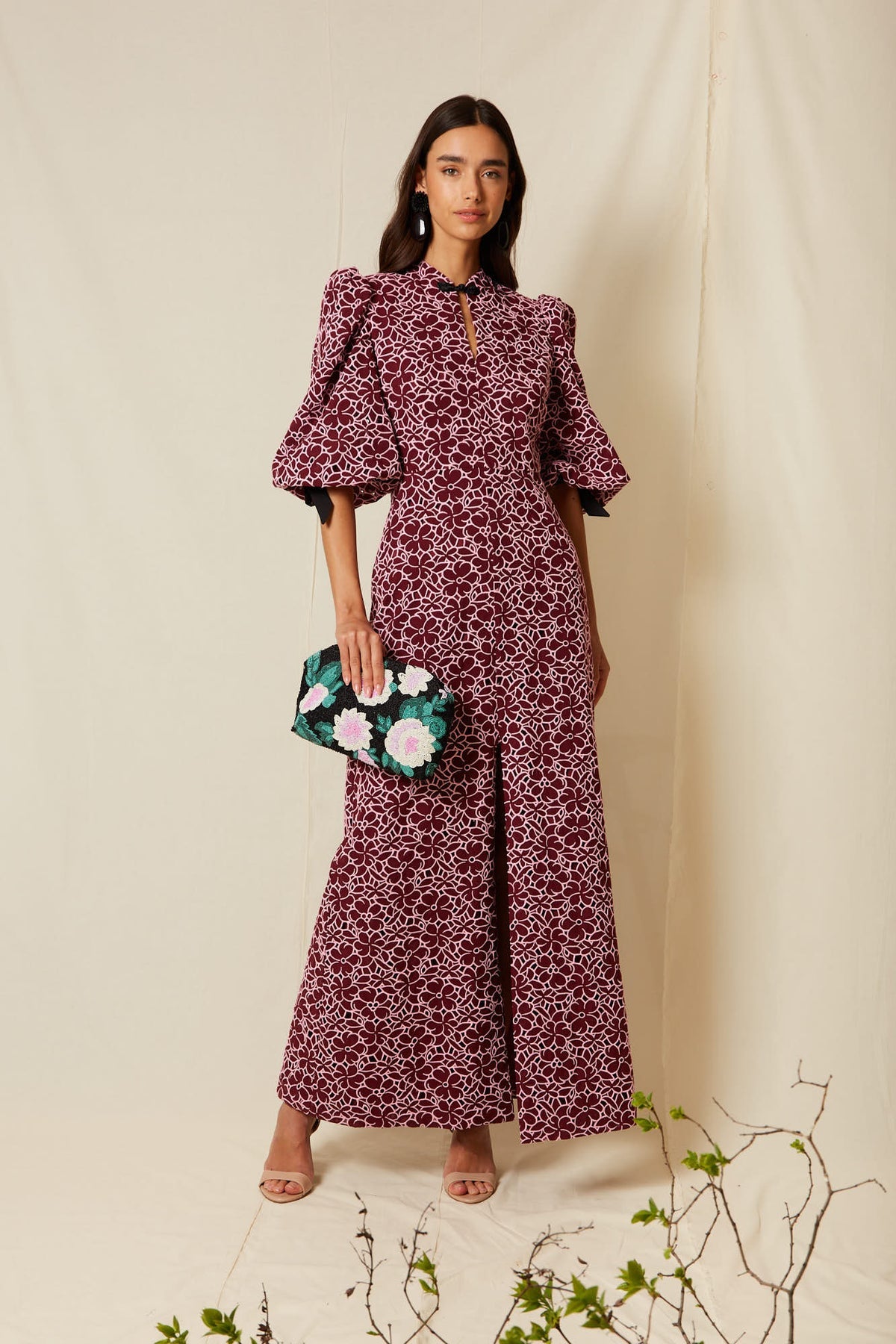 Vestido Roti Granate