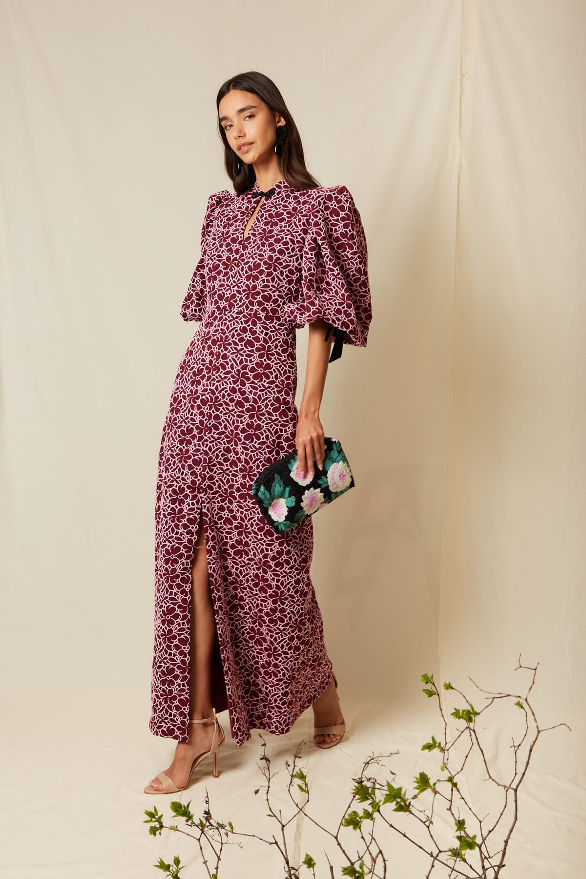 Vestido Roti Granate