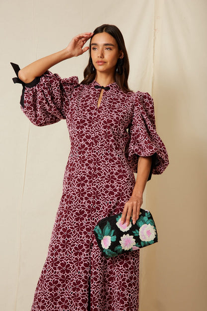 Vestido Roti Granate