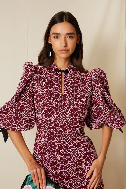 Vestido Roti Granate