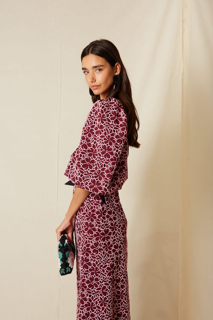 Vestido Roti Granate
