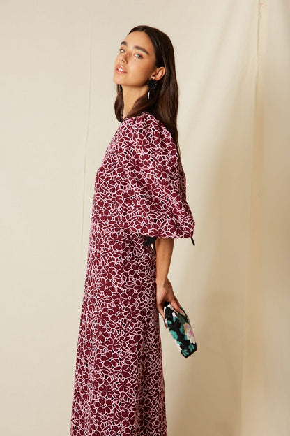 Vestido Roti Granate