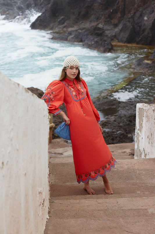 Vestido Priego Terracota