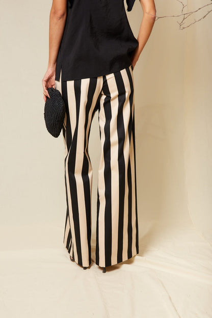 Pantalón Oblina Negro/Crudo