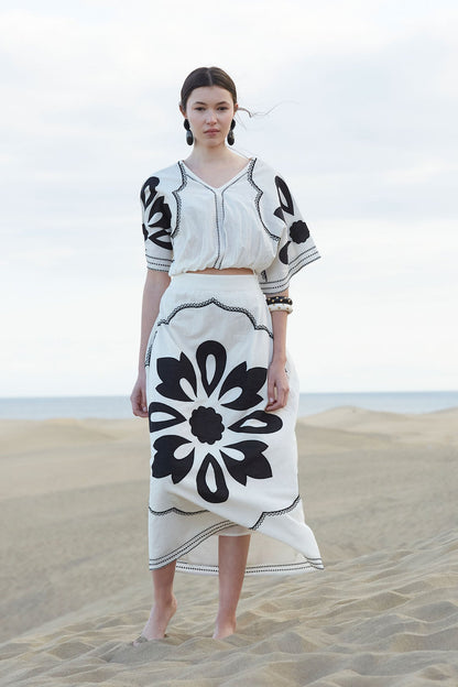 Conjunto Sidonie Blanco/Negro