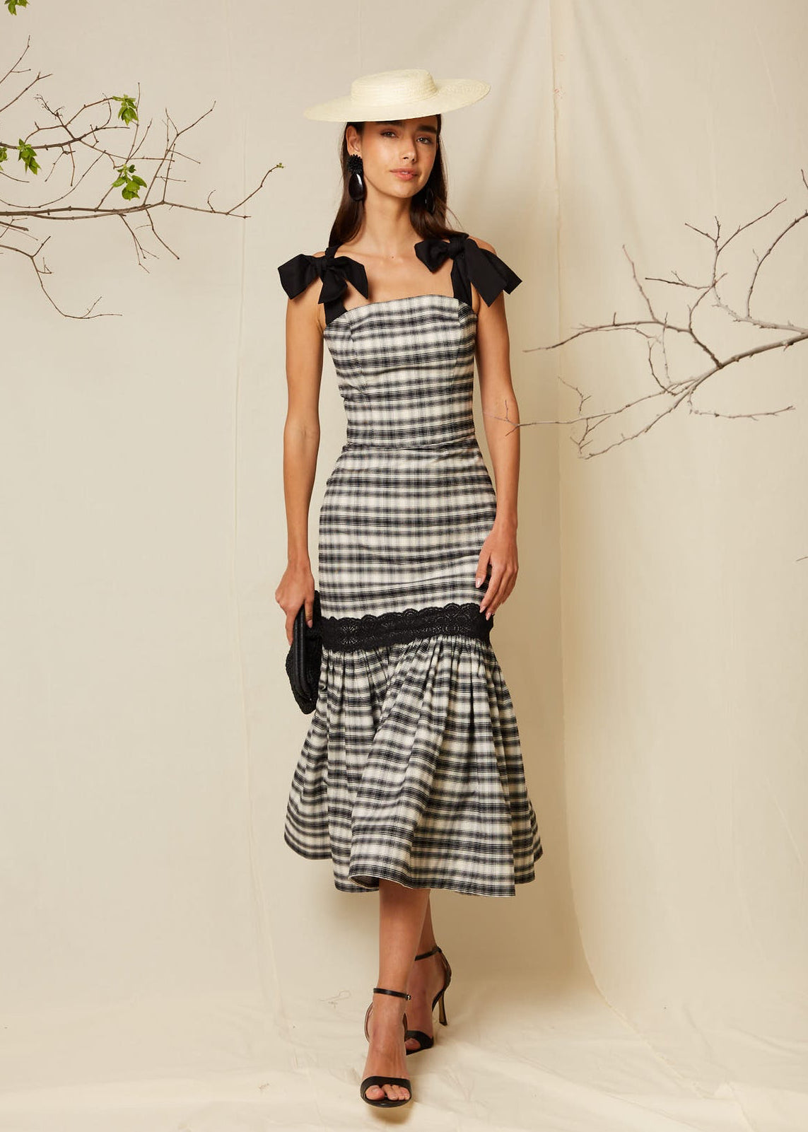 Vestido Francesca Blanco/Negro