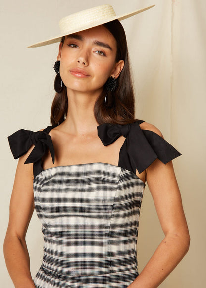 Vestido Francesca Blanco/Negro