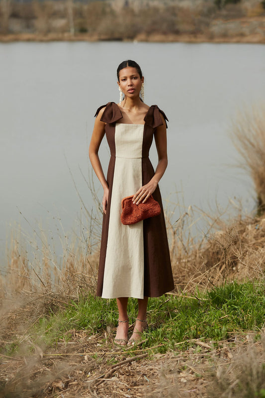 Vestido Freda Marrón