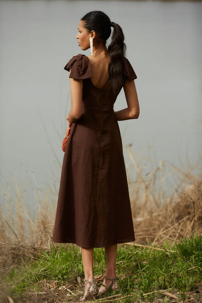 Vestido Freda Marrón