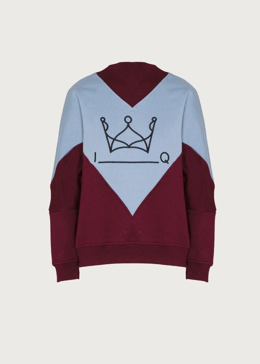 Sudadera Brodie Azul y Burdeos