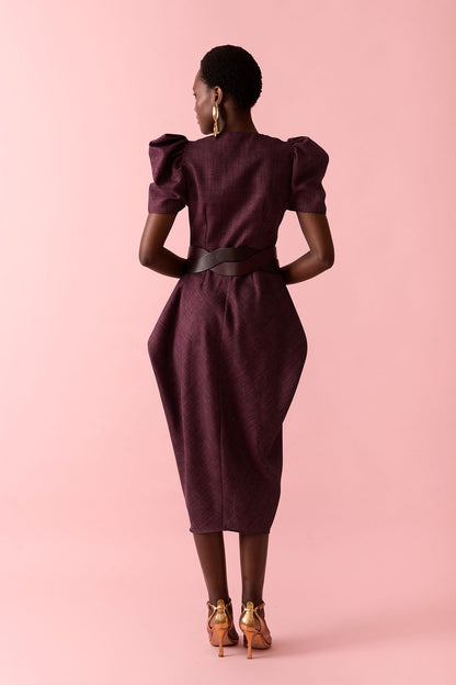 Vestido Triana Berenjena