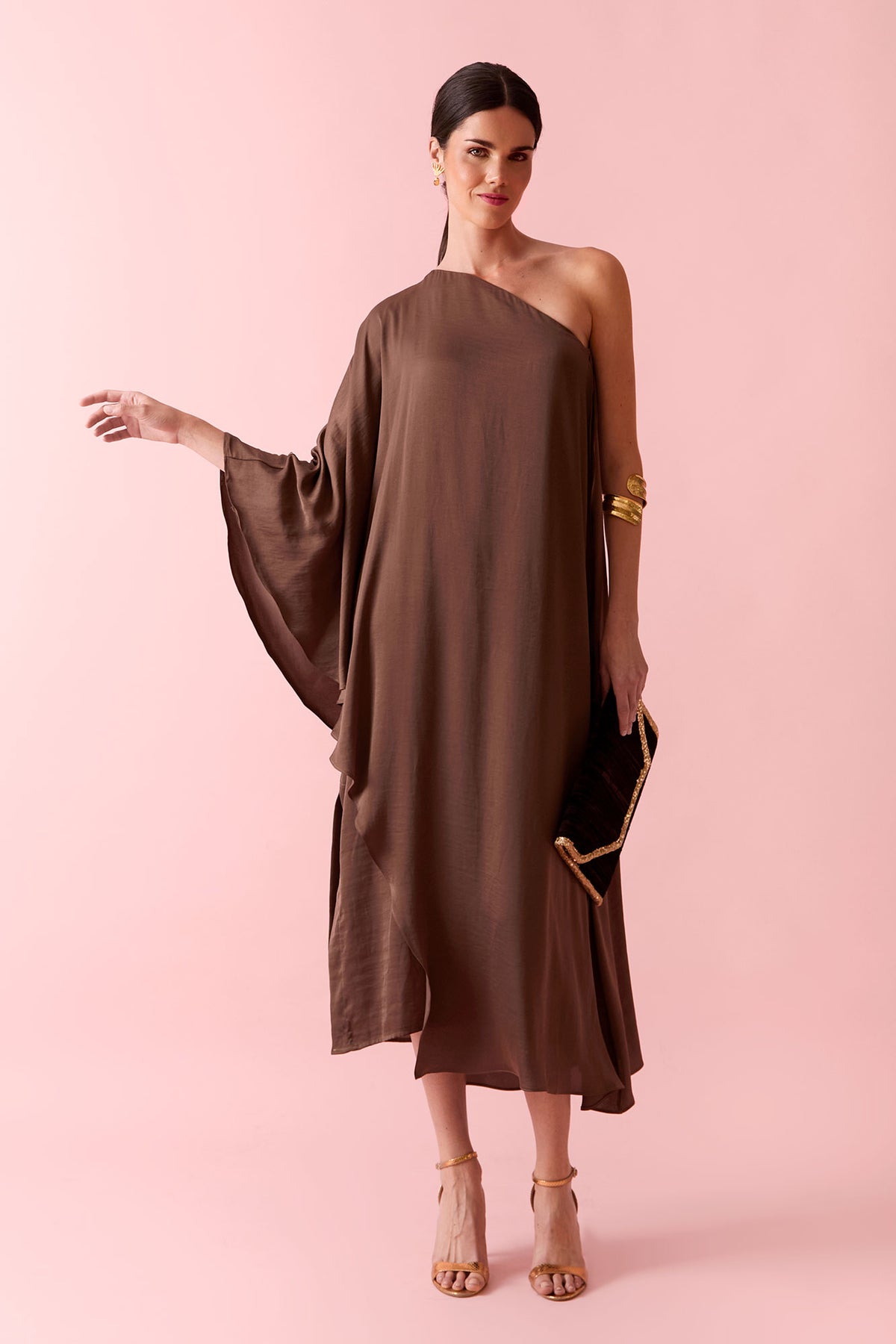 Vestido Mónica Marrón