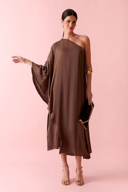 Vestido Mónica Marrón