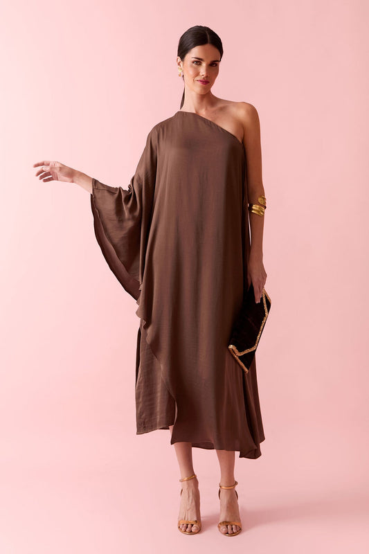 Vestido Mónica Marrón