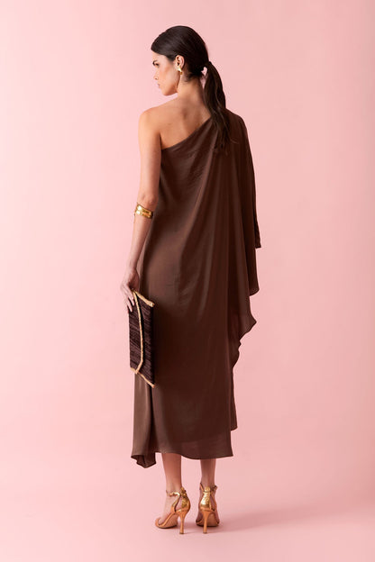 Vestido Mónica Marrón