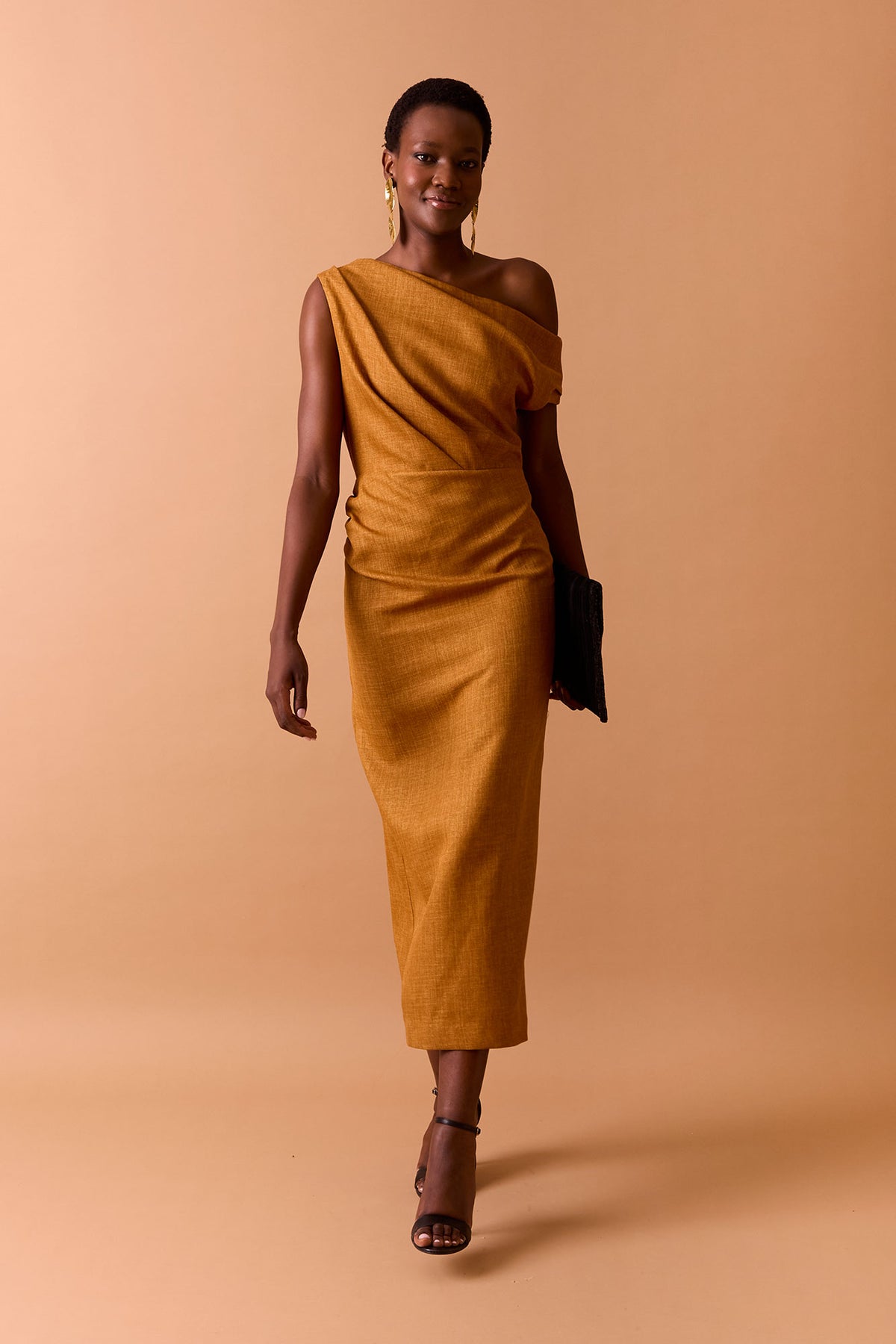 Vestido Fynn Ocre