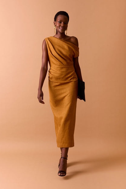 Vestido Fynn Ocre