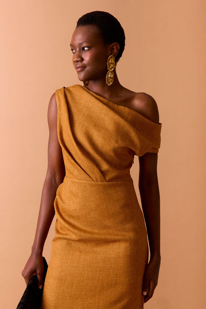Vestido Fynn Ocre