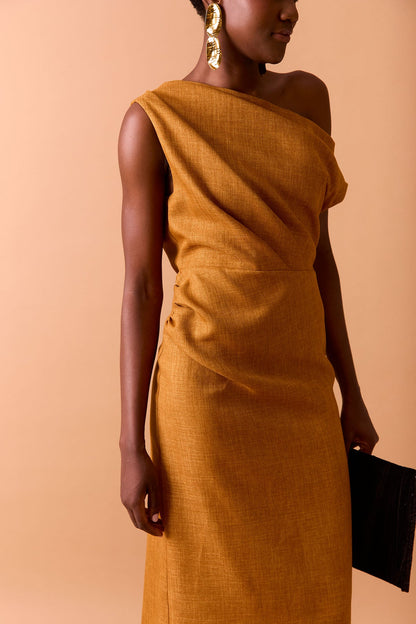 Vestido Fynn Ocre