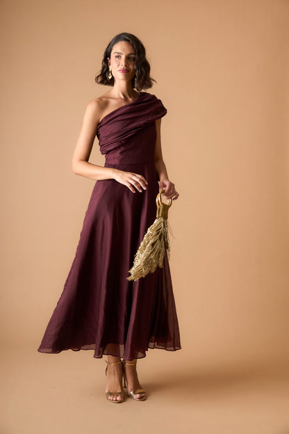 Vestido Ginebra Burdeos