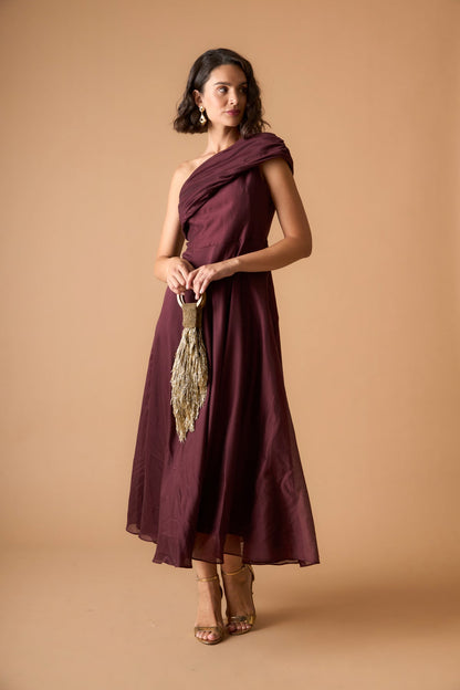 Vestido Ginebra Burdeos