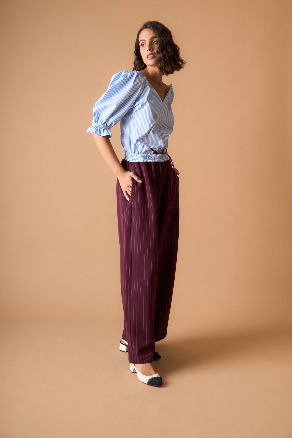 Pantalón Erika Vino