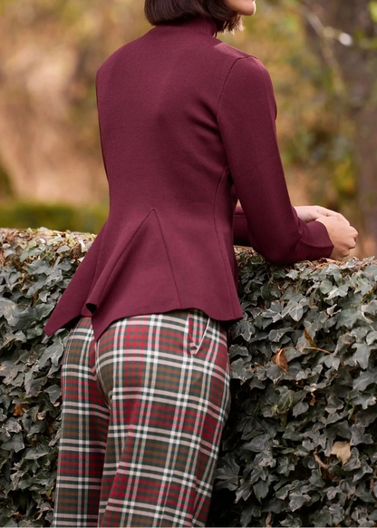 Chaqueta Punto Celia Burdeos