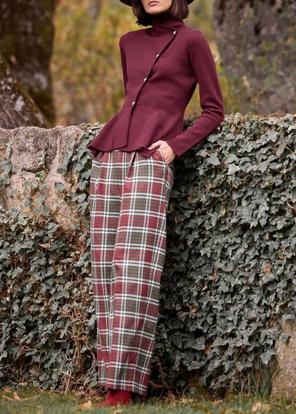 Chaqueta Punto Celia Burdeos