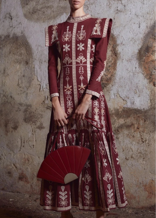 Vestido África Bordado