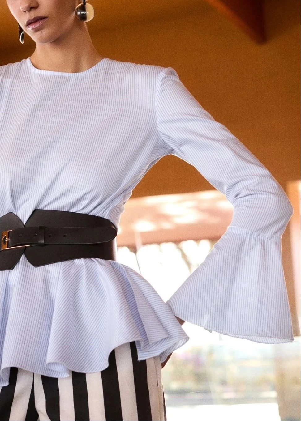 Camisa Pía Rayas Azules