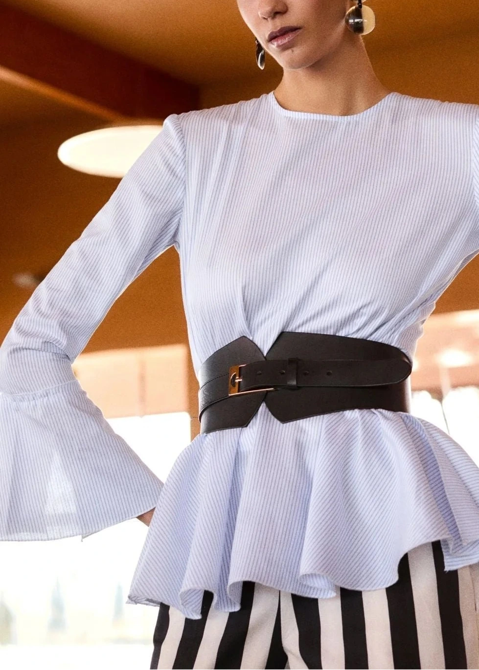 Camisa Pía Rayas Azules