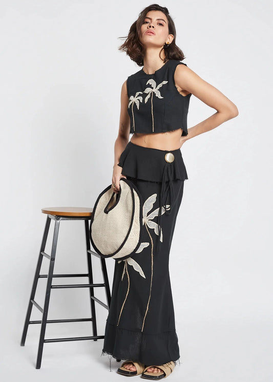 Falda Surf Black