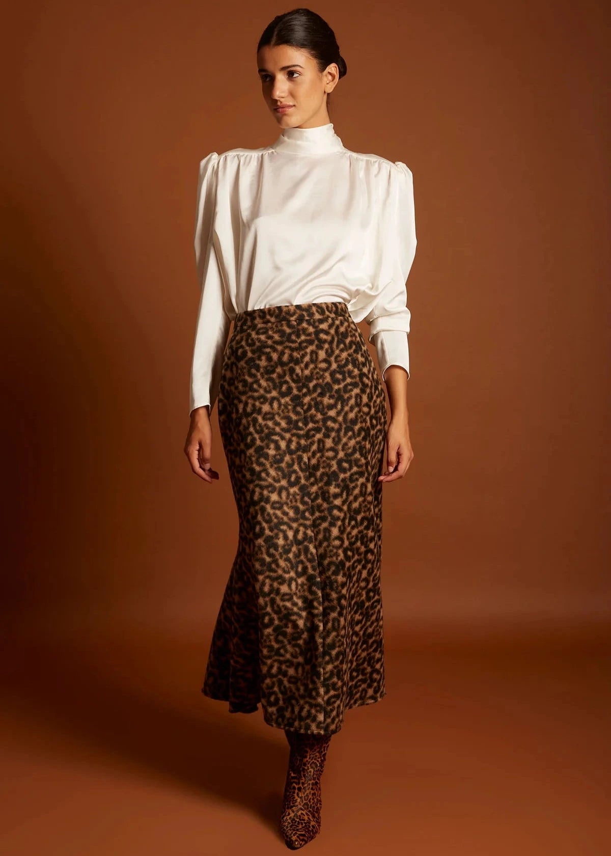 Falda Brody Marrón