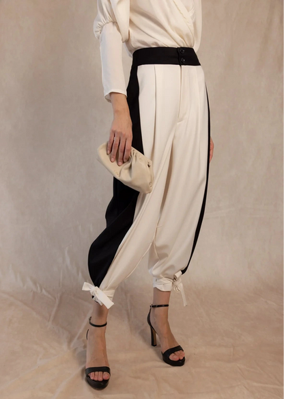 Pantalón Alvarito Blanco/Negro