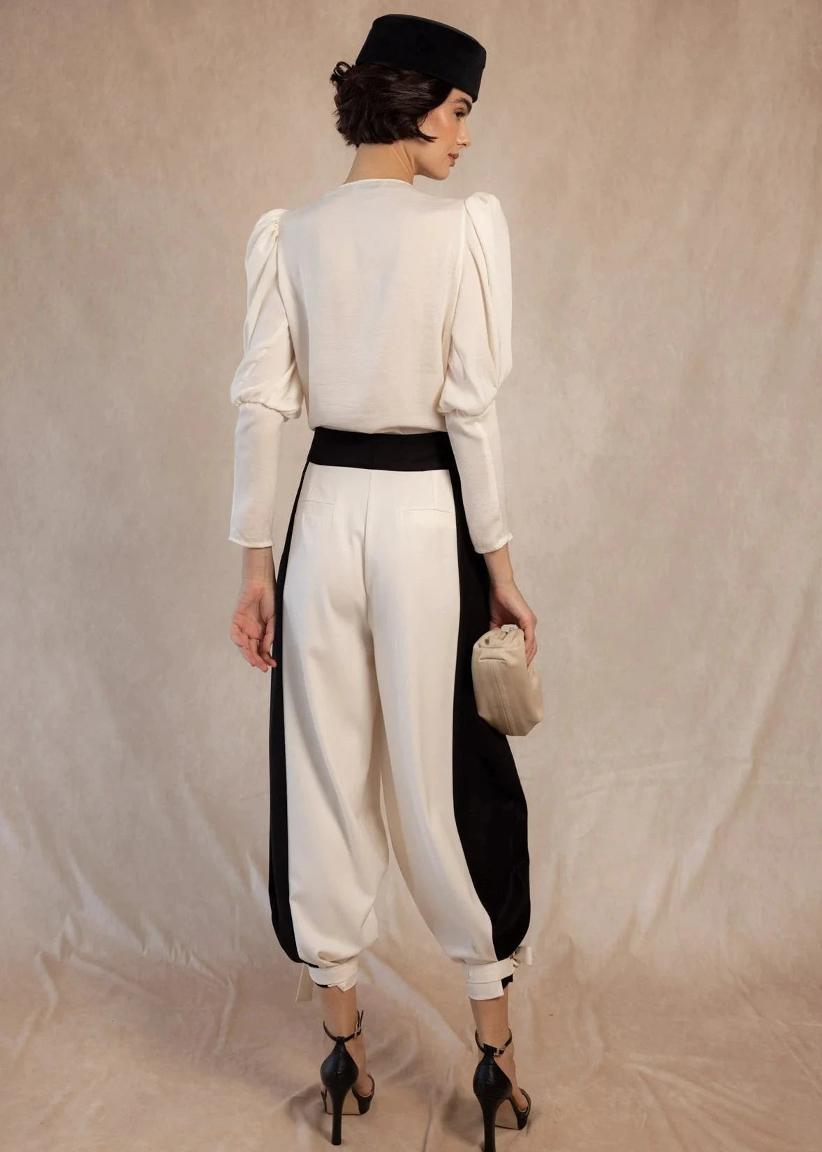 Pantalón Alvarito Blanco/Negro