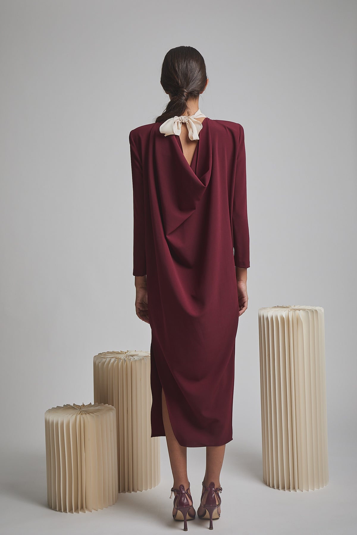Vestido Anahera Burdeos