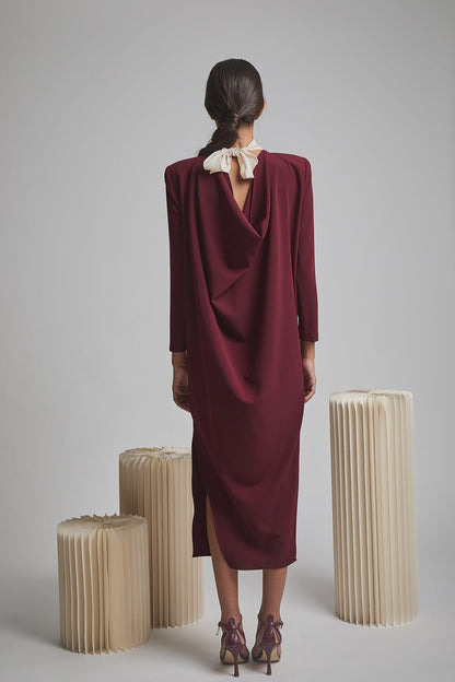 Vestido Anahera Burdeos