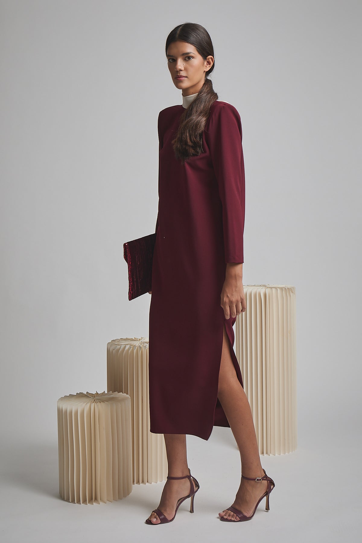 Vestido Anahera Burdeos