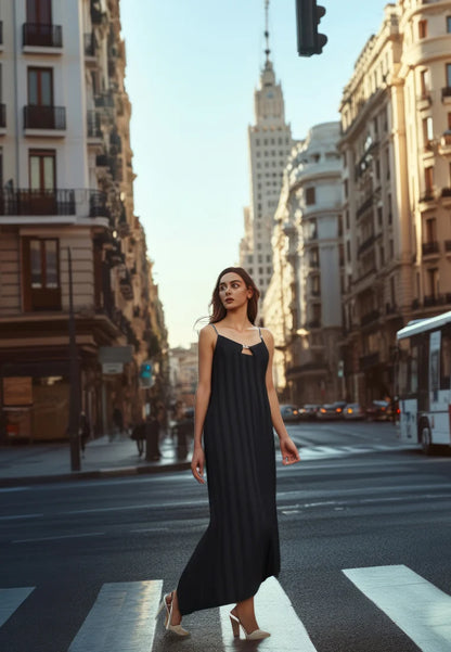 Vestido Aria Mai Negro