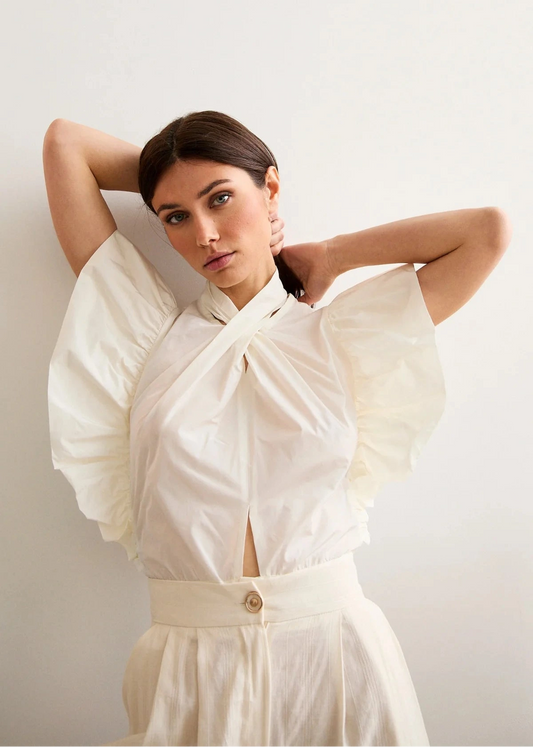 Camisa Atea Blanco Roto