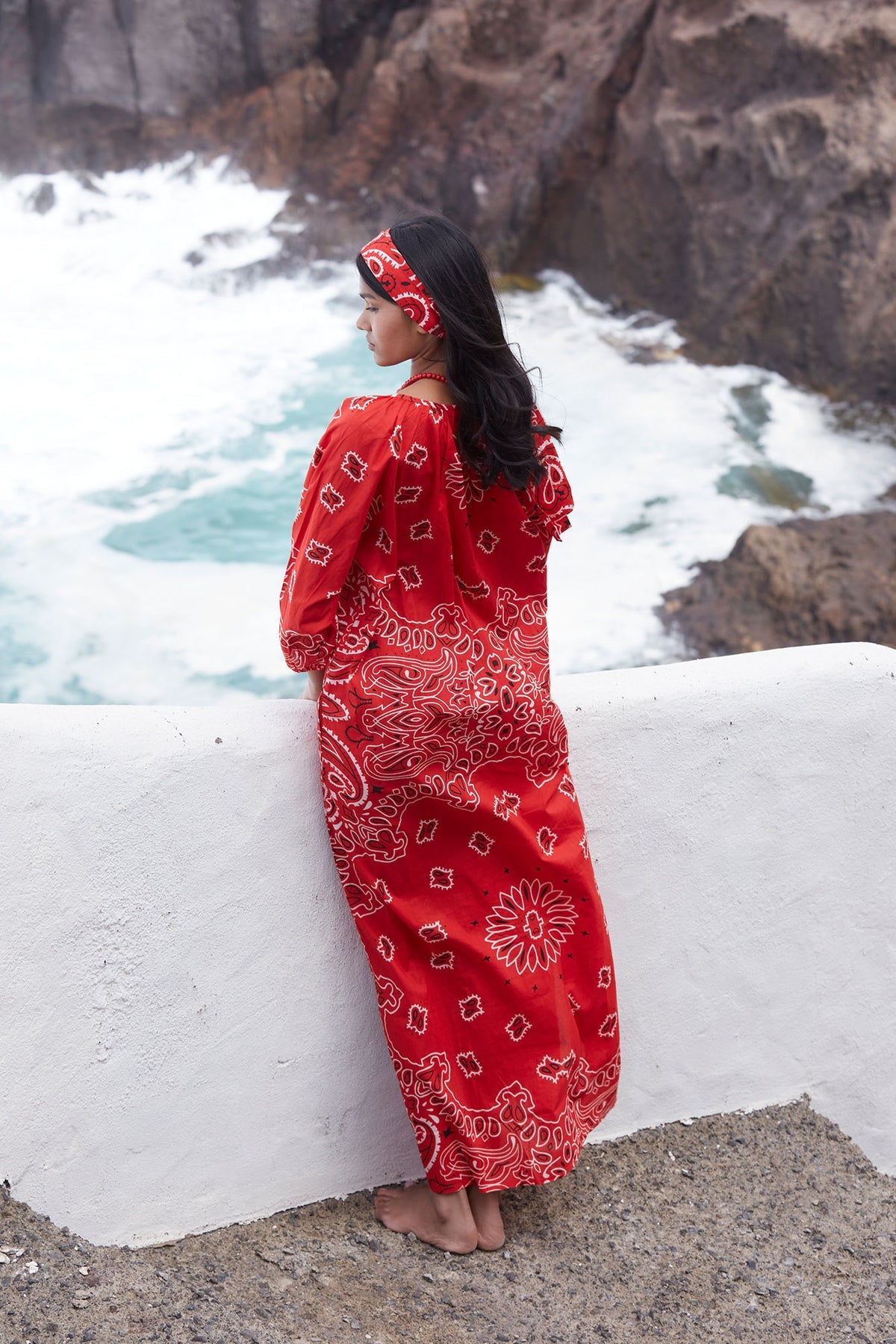 Vestido Bandana Rojo
