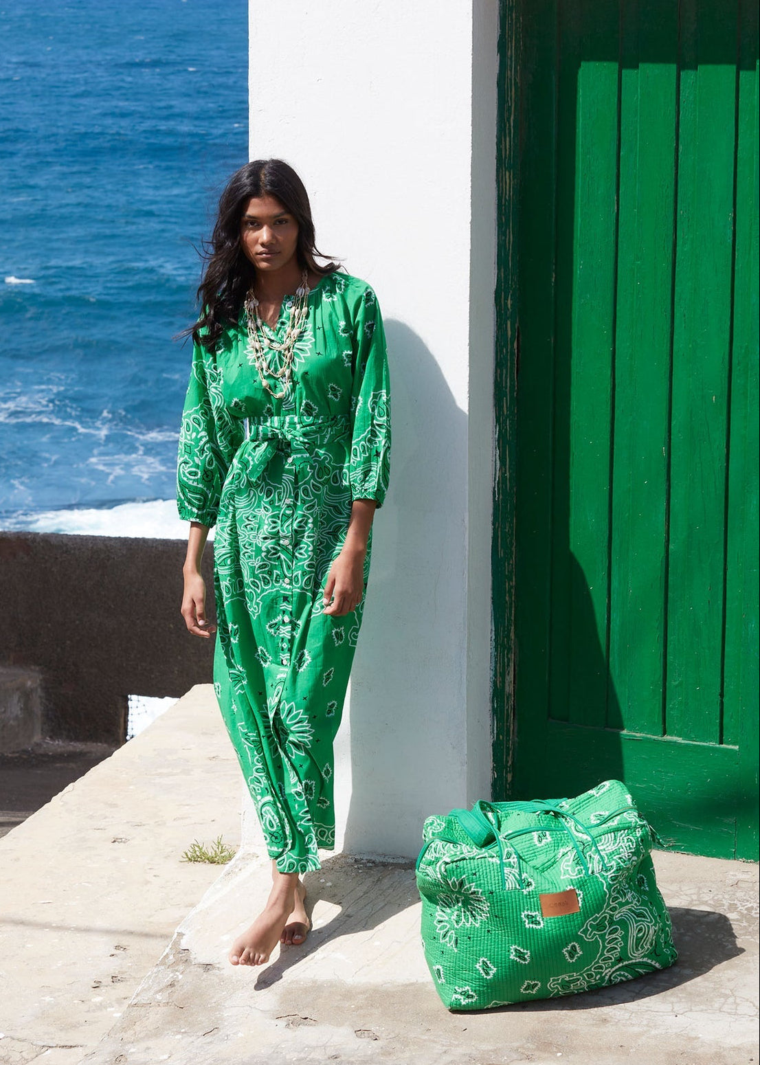 Vestido Bandana Verde