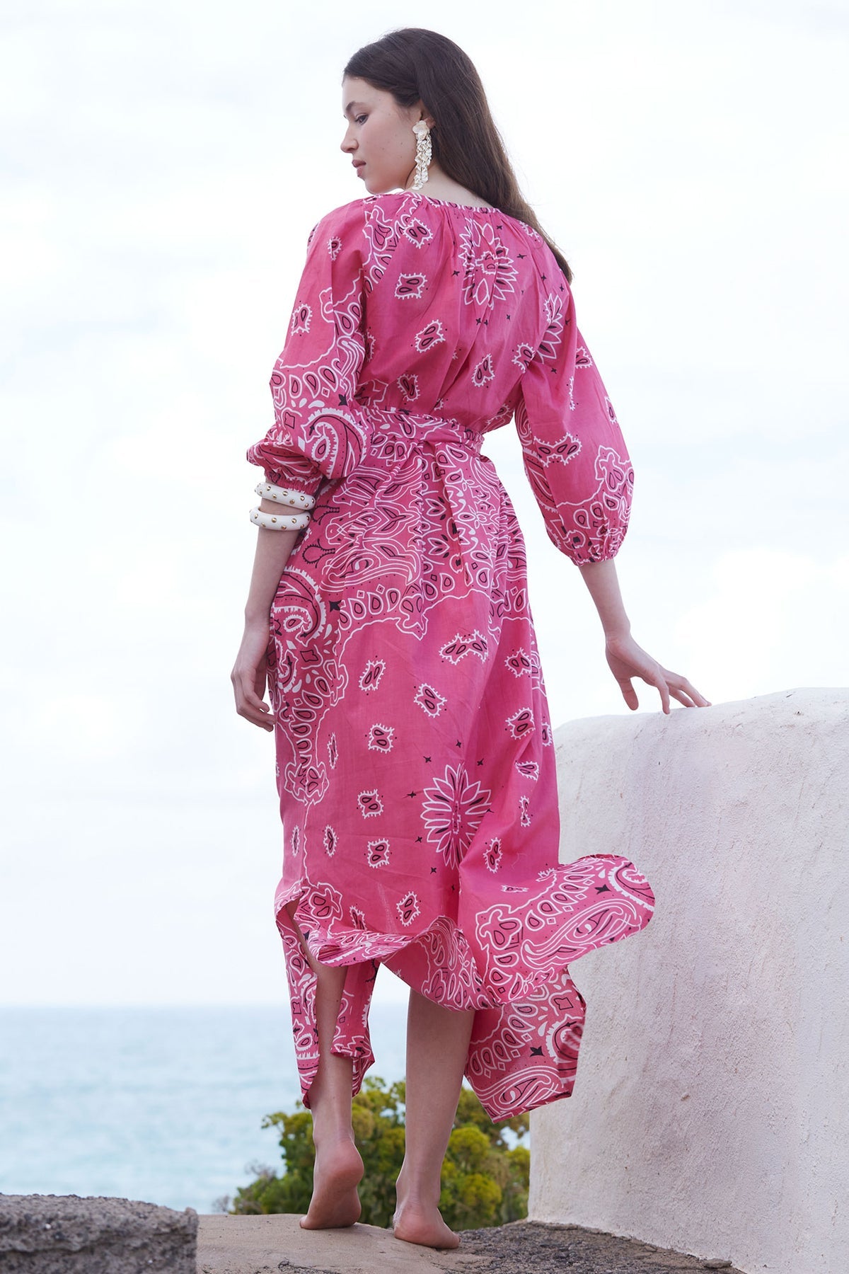 Vestido Bandana Rosa