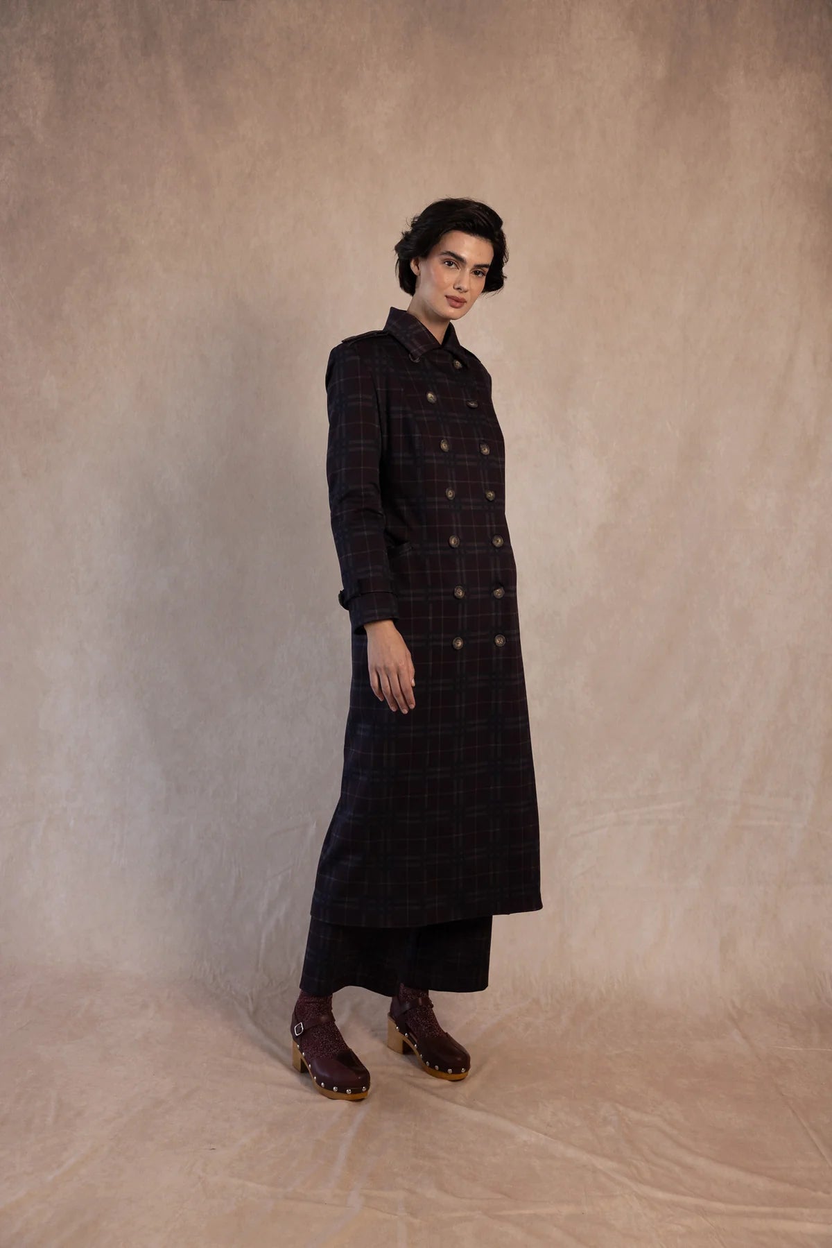 Abrigo Belga Granate