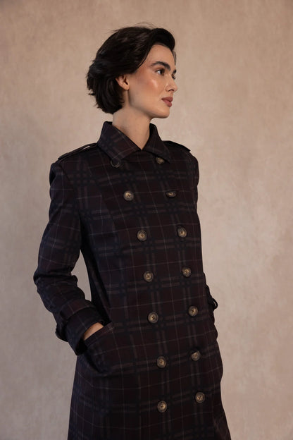 Abrigo Belga Granate