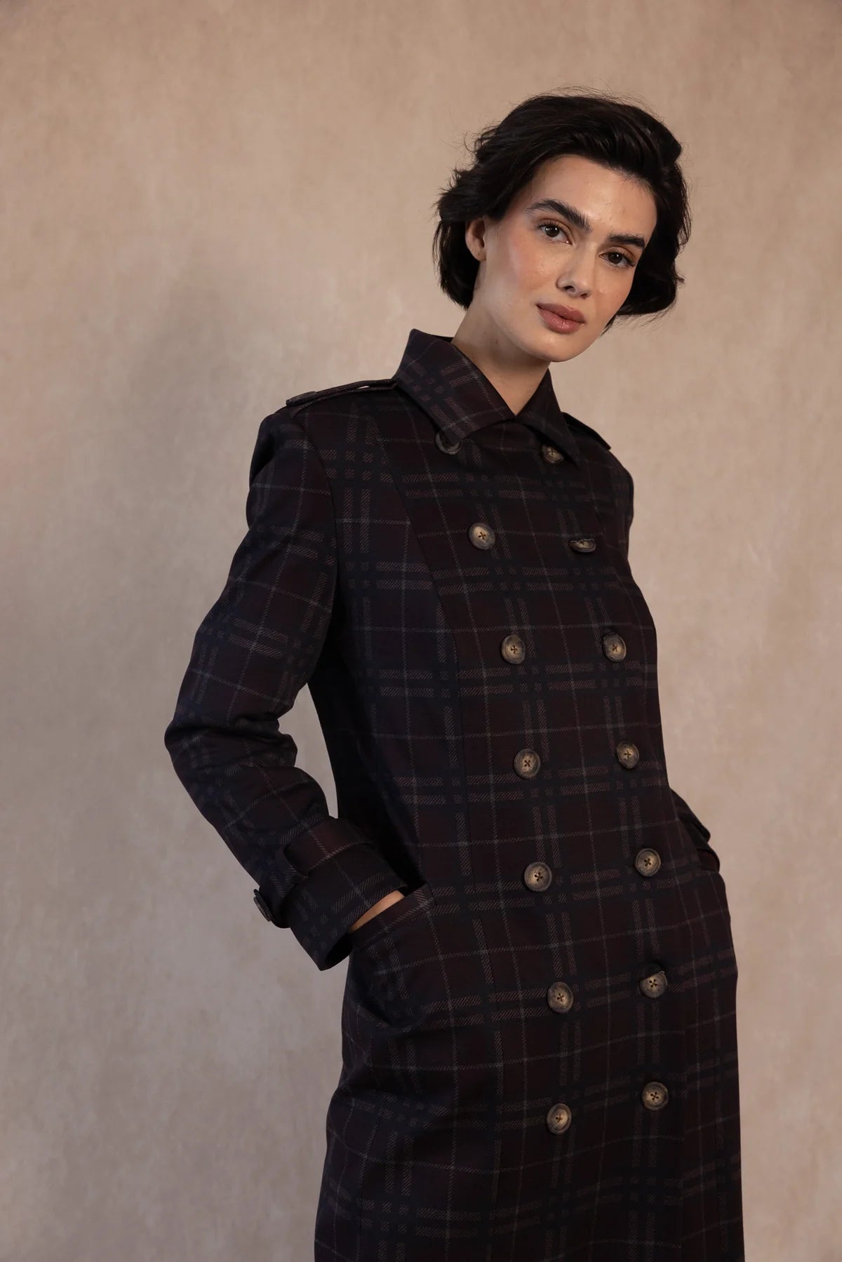 Abrigo Belga Granate